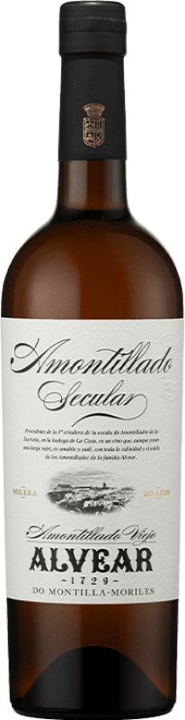 42,95 € 免费送货 | 强化酒 Alvear Amontillado Secular D.O. Montilla-Moriles 西班牙 Pedro Ximénez 瓶子 75 cl