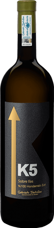 55,95 € Envío gratis | Vino blanco K5 Txakoli D.O. Getariako Txakolina España Hondarribi Zuri Botella Magnum 1,5 L