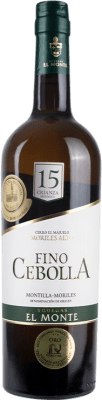 16,95 € Kostenloser Versand | Verstärkter Wein El Monte Fino Cebolla D.O. Montilla-Moriles Spanien Pedro Ximénez Flasche 75 cl