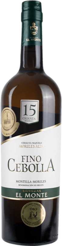 16,95 € Kostenloser Versand | Verstärkter Wein El Monte Fino Cebolla D.O. Montilla-Moriles Spanien Pedro Ximénez Flasche 75 cl