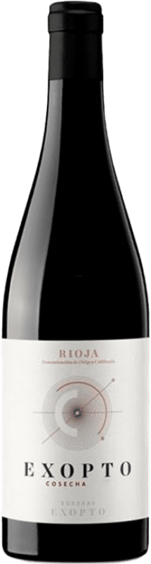 14,95 € Envoi gratuit | Vin rouge Exopto D.O.Ca. Rioja Espagne Tempranillo, Grenache, Graciano Bouteille 75 cl