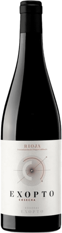 9,95 € Spedizione Gratuita | Vino Rosso Exopto D.O.Ca. Rioja Spagna Tempranillo, Garnacha — Grenache, Graciano 75 cl