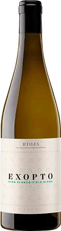 21,95 € Envio grátis | Vinho branco Exopto Field Blend Blanco D.O.Ca. Rioja Espanha Viura, Grenache Branca Garrafa 75 cl