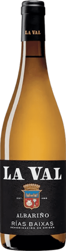 18,95 € Envío gratis | Vino blanco La Val D.O. Rías Baixas España Albariño Botella 75 cl