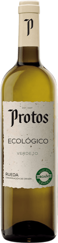 10,95 € 免费送货 | 白酒 Protos Ecológico D.O. Rueda 西班牙 Verdejo 瓶子 75 cl