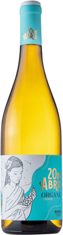 9,95 € Бесплатная доставка | Белое вино Verdeal 20 de Abril Organic D.O. Rueda Испания Verdejo бутылка 75 cl