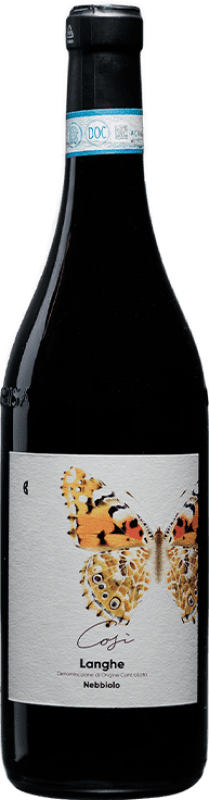 27,95 € Kostenloser Versand | Rotwein Camparo Così D.O.C. Langhe Italien Nebbiolo Flasche 75 cl