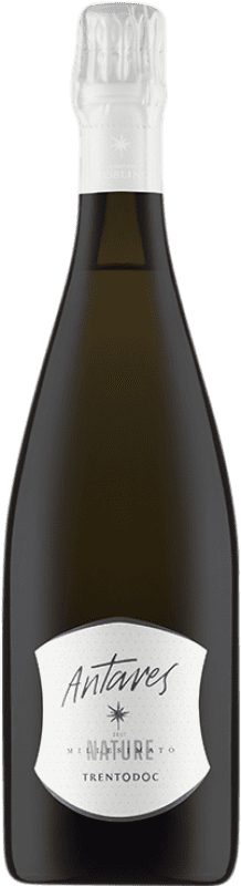 29,95 € Бесплатная доставка | Белое игристое Cantina Toblino Antares Природа Брута D.O.C. Trento Италия Chardonnay бутылка 75 cl