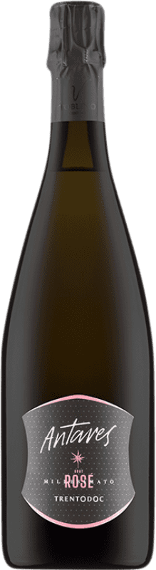 35,95 € Envío gratis | Espumoso Rosado Cantina Toblino Antares Rosé — Rosado D.O.C. Trento Italia Pinot Negro Bio — Biológico Botella 75 cl