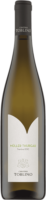 9,95 € Spedizione Gratuita | Vino Bianco Cantina Toblino D.O.C. Trentino Italia Müller-Thurgau Bio — Ecologico 75 cl