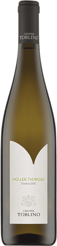 9,95 € Envío gratis | Vino blanco Cantina Toblino Bio D.O.C. Trentino Italia Müller-Thurgau Botella 75 cl