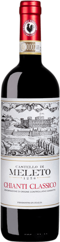 16,95 € Бесплатная доставка | Красное вино Castello di Meleto D.O.C.G. Chianti Classico Италия Merlot, Sangiovese бутылка 75 cl