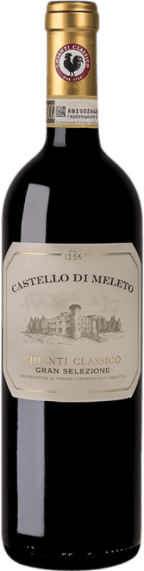 51,95 € Spedizione Gratuita | Vino rosso Castello di Meleto Gran Selezione D.O.C.G. Chianti Classico Italia Sangiovese Bottiglia 75 cl