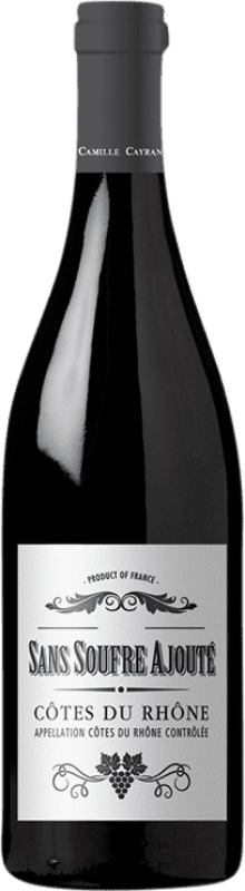 12,95 € 免费送货 | 红酒 Cave de Cairanne Camille Cayran Sans Soufre Ajouté A.O.C. Côtes du Rhône 法国 Syrah, Grenache, Carignan 瓶子 75 cl