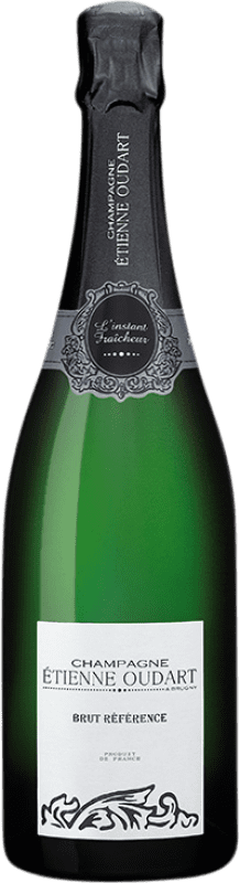 32,95 € Envoi gratuit | Vin Mousseux Blanc Étienne Oudart Référence Brut A.O.C. Champagne France Pinot Noir, Chardonnay, Pinot Meunier 75 cl