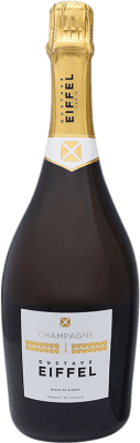 72,95 € Envoi gratuit | Blanc mousseux Gustave Eiffel Blanc de Blancs A.O.C. Champagne France Chardonnay Bouteille 75 cl