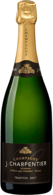 45,95 € Бесплатная доставка | Белое игристое J. Charpentier Tradition брют A.O.C. Champagne Франция Pinot Black, Chardonnay, Pinot Meunier бутылка 75 cl