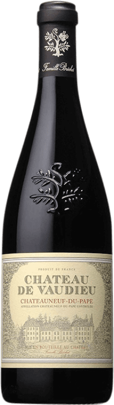 39,95 € Envio grátis | Vinho tinto Château de Vaudieu Rouge A.O.C. Châteauneuf-du-Pape França Syrah, Grenache Garrafa 75 cl