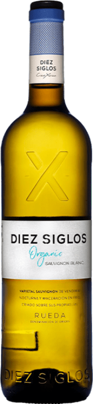 7,95 € 免费送货 | 白葡萄酒 Diez Siglos D.O. Rueda 西班牙 Sauvignon — 苏维浓 75 cl