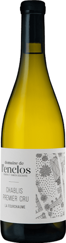 69,95 € Бесплатная доставка | Белое вино Domaine de L'Enclos La Fourchaume A.O.C. Chablis Premier Cru Франция Chardonnay бутылка 75 cl