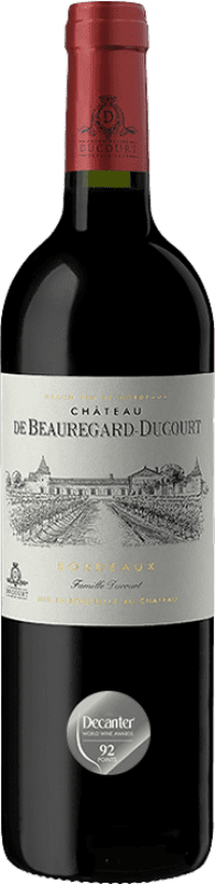 11,95 € Free Shipping | Red Wine Château de Beauregard-Ducourt A.O.C. Bordeaux France Merlot, Cabernet Sauvignon Bottle 75 cl