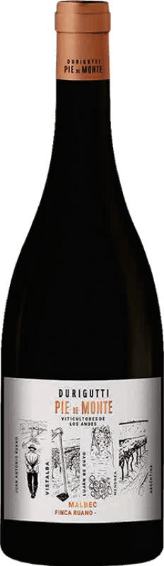 31,95 € 送料無料 | 赤ワイン Durigutti Pie de Monte Finca Ruano Luján de Cuyo アルゼンチン Malbec ボトル 75 cl
