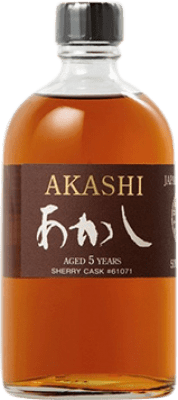 137,95 € Kostenloser Versand | Whiskey Single Malt Eigashima Akashi Sherry Cask Japan Medium Flasche 50 cl