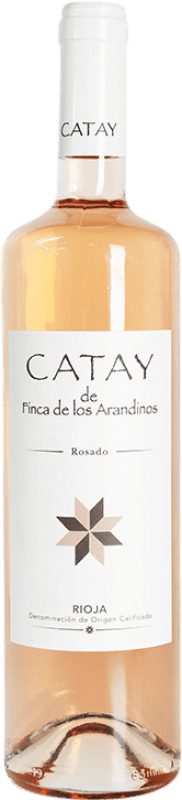 8,95 € Envoi gratuit | Vin Rosé Finca de Los Arandinos Catay D.O.Ca. Rioja Espagne Tempranillo, Garnacha — Grenache, Viura Bouteille 75 cl