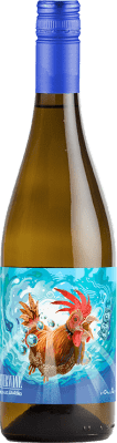 12,95 € Spedizione Gratuita | Vino bianco Gallina de Piel Neverwine Smells Like Albariño D.O. Catalunya Spagna Bottiglia 75 cl Senza Alcol