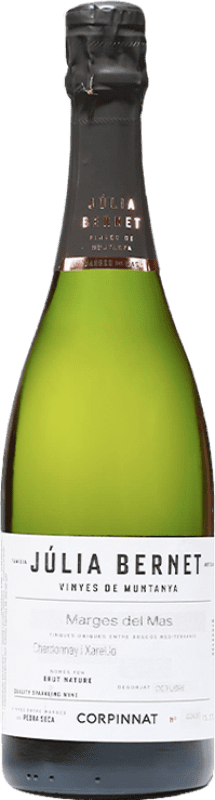 29,95 € Envío gratis | Espumoso blanco Júlia Bernet 60x40 Brut Nature Corpinnat España Xarel·lo, Chardonnay Botella 75 cl