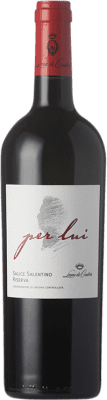 56,95 € Spedizione Gratuita | Vino rosso Leone De Castris Per Lui Riserva D.O.C. Salice Salentino Italia Negroamaro Bottiglia 75 cl