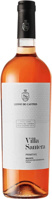 10,95 € Free Shipping | Rosé Wine Leone De Castris Villa Santera I.G.T. Salento Italy Primitivo Bottle 75 cl