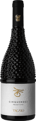 16,95 € Spedizione Gratuita | Vino Rosso Masseria Tagaro Cinquenoci I.G.T. Puglia Italia Primitivo 75 cl