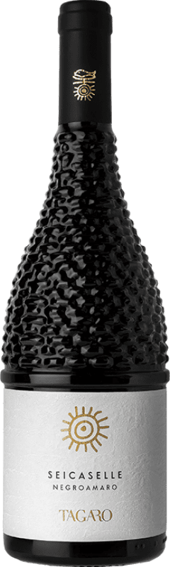11,95 € Spedizione Gratuita | Vino Rosso Masseria Tagaro Sei Caselle D.O.C. Salice Salentino Italia Negroamaro 75 cl