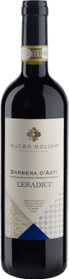 18,95 € 免费送货 | 红酒 Mauro Molino Le Radici D.O.C. Barbera d'Asti 意大利 Barbera 瓶子 75 cl