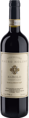 46,95 € 免费送货 | 红酒 Mauro Molino Gallinotto D.O.C.G. Barolo 意大利 Nebbiolo 瓶子 75 cl