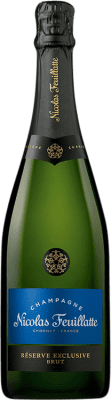 97,95 € Envío gratis | Espumoso blanco Nicolas Feuillatte Réserve Exclusive Brut A.O.C. Champagne Francia Pinot Negro, Chardonnay, Pinot Meunier Botella Magnum 1,5 L