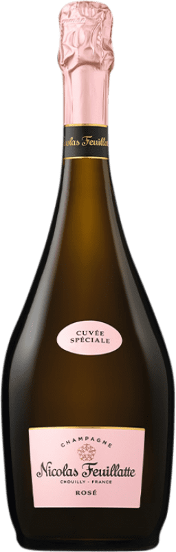 49,95 € Spedizione Gratuita | Spumante Rosato Nicolas Feuillatte Cuvée, Speciale, Rosé — Rosato A.O.C. Champagne Francia Pinot Nero, Chardonnay, Pinot Meunier 75 cl