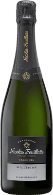 66,95 € Envío gratis | Espumoso blanco Nicolas Feuillatte Grand Cru Blanc de Noirs Millésime A.O.C. Champagne Francia Pinot Negro Botella 75 cl