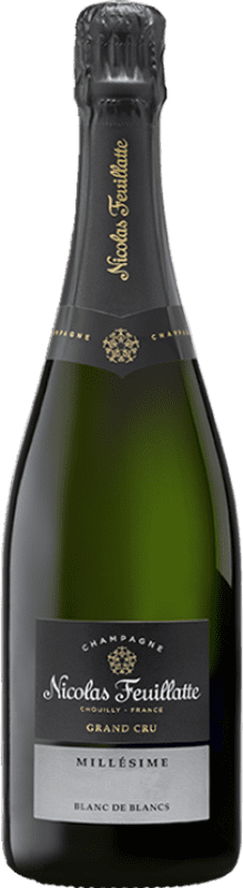 59,95 € 免费送货 | 白起泡酒 Nicolas Feuillatte Grand Cru Blanc de Noirs Millésime A.O.C. Champagne 法国 Pinot Black 瓶子 75 cl