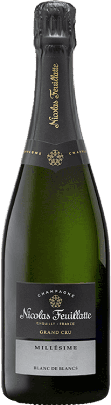 59,95 € Spedizione Gratuita | Spumante bianco Nicolas Feuillatte Grand Cru Blanc de Noirs Millésime A.O.C. Champagne Francia Pinot Nero Bottiglia 75 cl