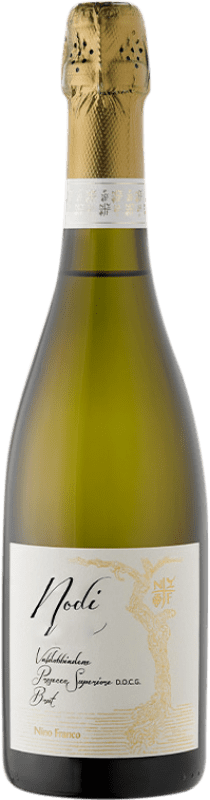 25,95 € 免费送货 | 白起泡酒 Nino Franco Nodi Brut — 起泡酒 干型 特级 D.O.C.G. Prosecco di Conegliano-Valdobbiadene 意大利 Glera — 格莱拉 瓶装 75 cl