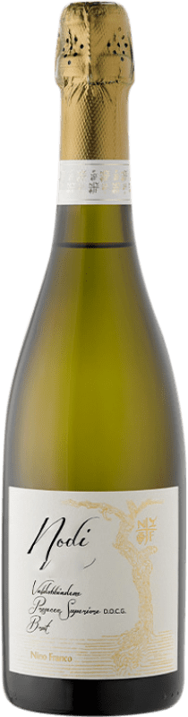 25,95 € Kostenloser Versand | Weißer Sekt Nino Franco Nodi Superiore Brut D.O.C.G. Prosecco di Conegliano-Valdobbiadene Italien Glera Flasche 75 cl