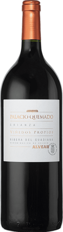 33,95 € Kostenloser Versand | Rotwein Palacio Quemado Alterung D.O. Ribera del Guadiana Spanien Tempranillo, Petit Verdot Magnum-Flasche 1,5 L