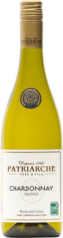 10,95 € Envoi gratuit | Vin blanc Patriarche Cépages A.O.C. France France Chardonnay Bouteille 75 cl