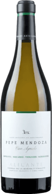 16,95 € Envio grátis | Vinho branco Pepe Mendoza Blanco D.O. Alicante Espanha Viognier, Mascate de Alexandria, Macabeo, Merseguera Garrafa 75 cl