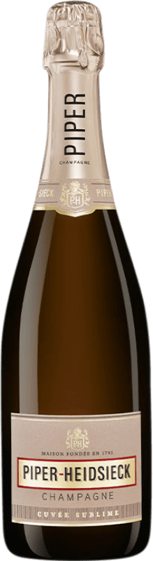 45,95 € Бесплатная доставка | Белое игристое Piper-Heidsieck Cuvée Sublime A.O.C. Champagne Франция Pinot Black, Chardonnay, Pinot Meunier бутылка 75 cl