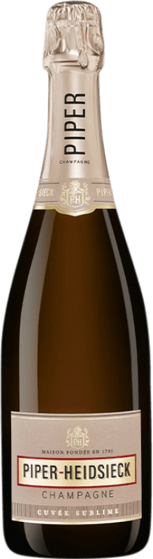 45,95 € Envio grátis | Espumante Branco Piper-Heidsieck Sublime Cuvée A.O.C. Champagne França Pinot Noir, Chardonnay, Pinot Meunier 75 cl
