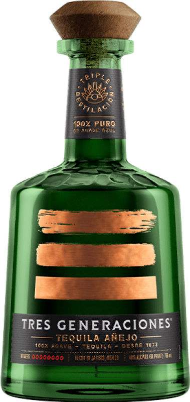 78,95 € Spedizione Gratuita | Tequila Tres Generaciones Añejo Messico Bottiglia 70 cl