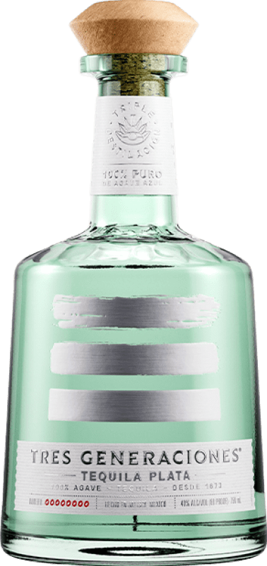62,95 € Kostenloser Versand | Tequila Tres Generaciones Plata Mexiko Flasche 70 cl